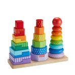 Fisher-Price Wooden Stacking Shape Sorter - Image 4