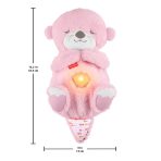 Fisher-Price Soothe 'n Snuggle Otter, Pink Plush Baby Toy, Sound Machine With Breathing Motion - Image 6
