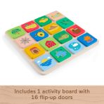 Fisher-Price Wooden Flip & Reveal Busy Activity Board, Learning Toy For Preschool Kids - Image 5