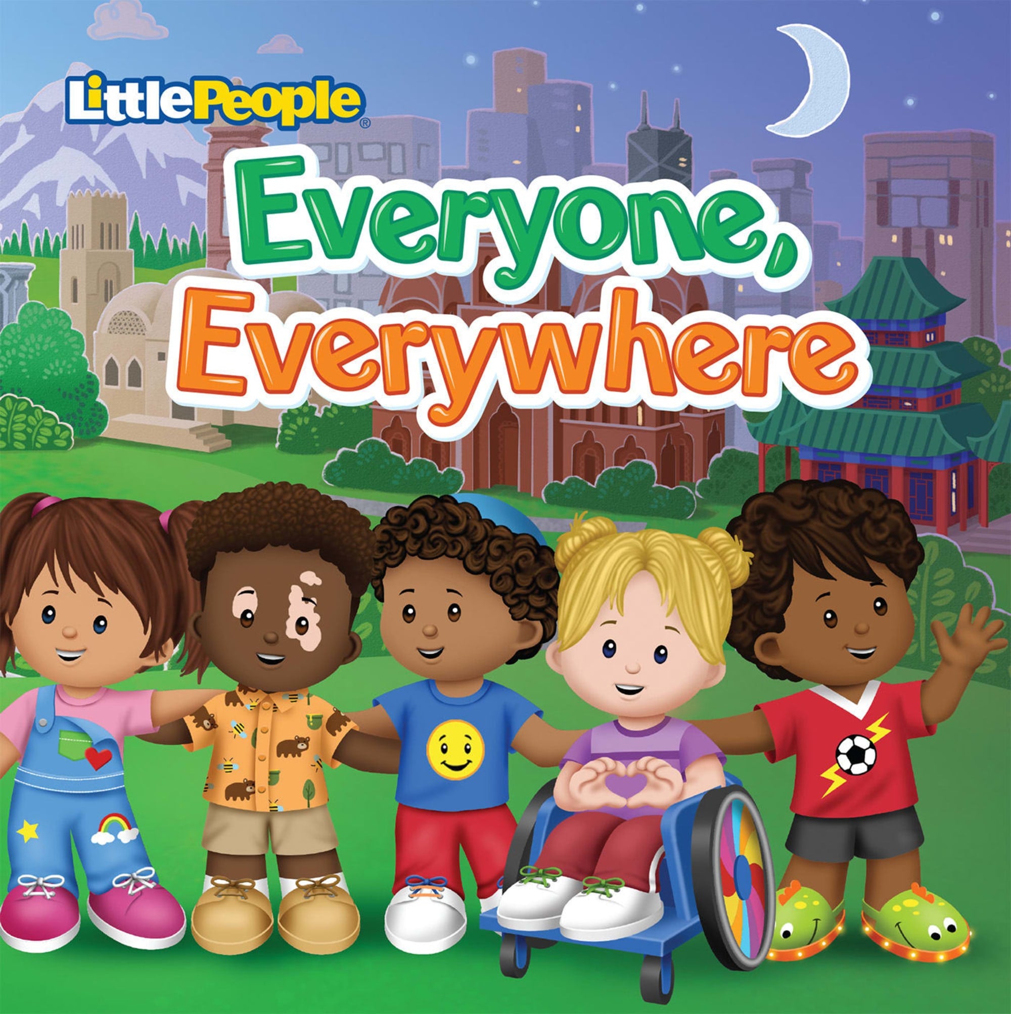 07c4c346ae821f0b0ed41d2502356f1b91303f83 Fisher-Price Little People: Everyone, Everywhere Board Book For Infants & Preschoolers - Image 1