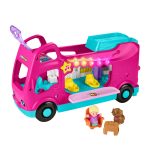 Fisher-Price Little People Barbie Little Dream Camper Rv Playset With Music Lights & 2 Figures