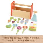 Fisher-Price Tiny Garden Wooden Garden Caddy Pretend Play Set With Tools For Kids, 12 Wood Pieces - Image 5