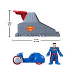 Imaginext DC Super Friends Launcher Set With 3-Inch Superman Action Figure, Toy Vehicle & Housing Unit - Image 6