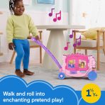 Fisher-Price Little People Disney Princess Pull-Along Musical Carriage Toddler Toy With 2 Figures - Image 2