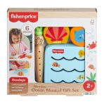 Fisher-Price Wooden Ocean Musical Gift Set For Toddlers & Kids, 6 Wood Pieces - Image 6
