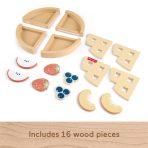 Fisher-Price Tiny Garden Wooden Fruit Pie, Pretend Food Puzzle Set For Kids, 16 Wood Pieces - Image 5