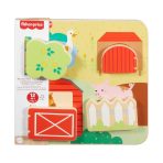 Fisher-Price Wooden Farm Animal Board Busy Activity Toy For Baby & Toddler, 1 Wood Piece - Image 5
