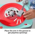 Fisher-Price Deluxe Rockin' Record Player Musical Toy Turntable With 6 Records For Kids Ages 3+ - Image 4
