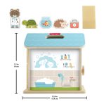 Fisher-Price Wooden On-The-Go Pet Animal Hospital With 6 Play Pieces For Preschool Kids - Image 6