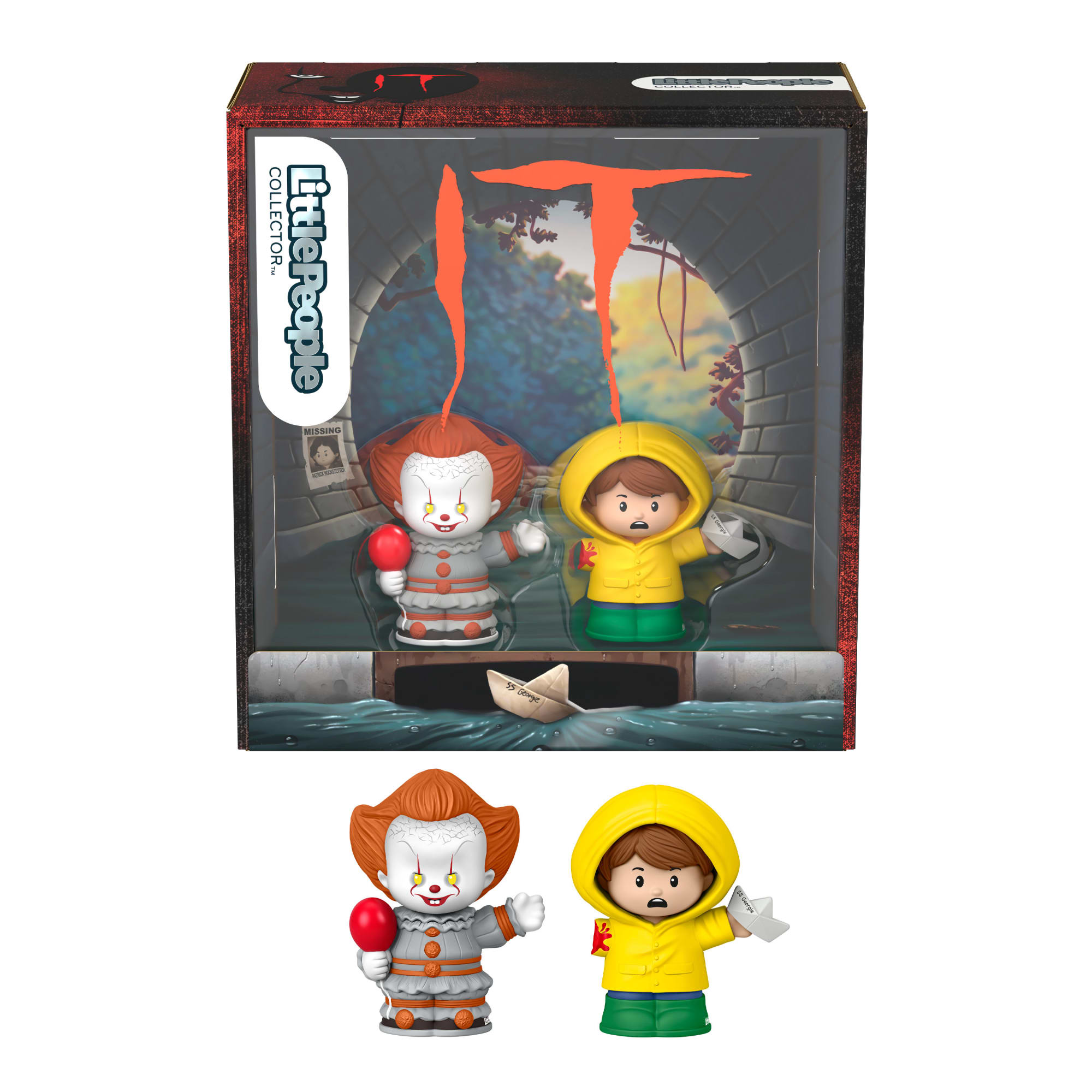 1f1c6ae09478fa72d04021b232097c0ec6a9f03e Little People Collector It Movie Special Edition Set For Horror Fans, 2 Character Figures - Image 1