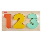 Fisher-Price Montessori Wooden 1-2-3 Puzzle, Toddler Learning Toy, 7 Wood Pieces - Image 6