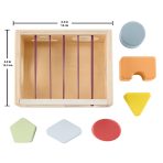Fisher-Price Wood Flexi Shape Sorter, 7-Piece Wooden Baby & Toddler Activity Toy - Image 6