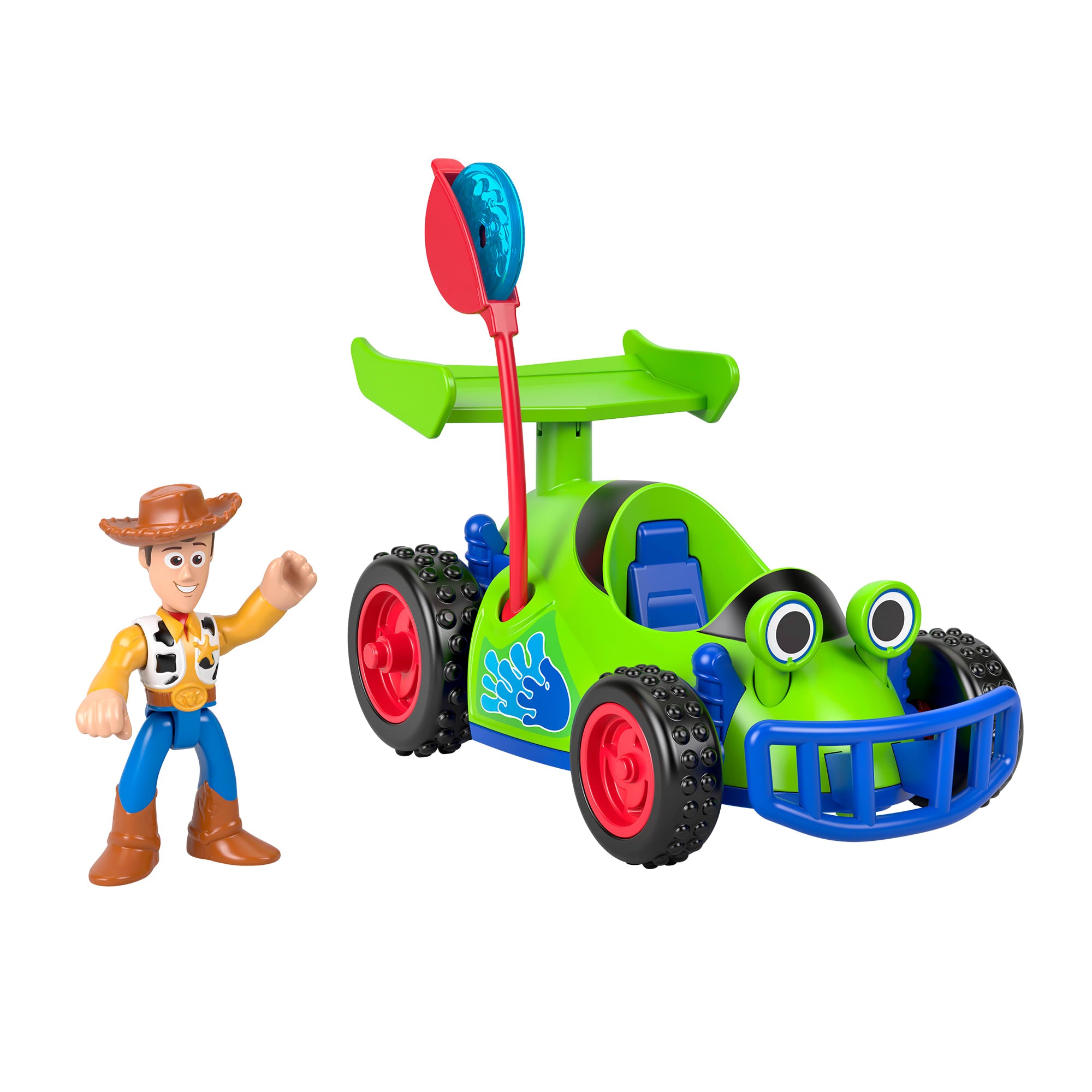 26477663d9931f6a7779d771686745fe47f8c242 Imaginext Woody & R.C. Play Set With Projectiles, Inspired By Disney And Pixar Toy Story - Image 1