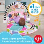 Fisher-Price Glow And Grow Kick & Play Piano Gym Baby Playmat With Musical Learning Toy, Pink - Image 2