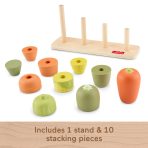 Fisher-Price Tiny Garden Wooden Veggie Stacker Toddler Activity Toy, 11 Wood Pieces - Image 5