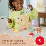 Fisher-Price Wooden Balance Tree Preschool Stacking Activity Toy, 10 Wood Pieces - Image 2