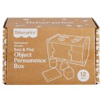Fisher-Price Montessori Wooden Sort & Find Object Permanence Box, Baby Learning Toy - Image 6