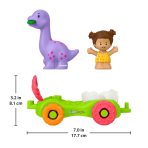 Fisher-Price Little People Dinosaur Parade Egg Car & Figure Set Toddler Toy, 3 Pieces - Image 6