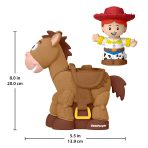 Fisher-Price Little People Disney Pixar Toy Story Bobbin' Bullseye & Jessie, Toddler Figure Set - Image 5