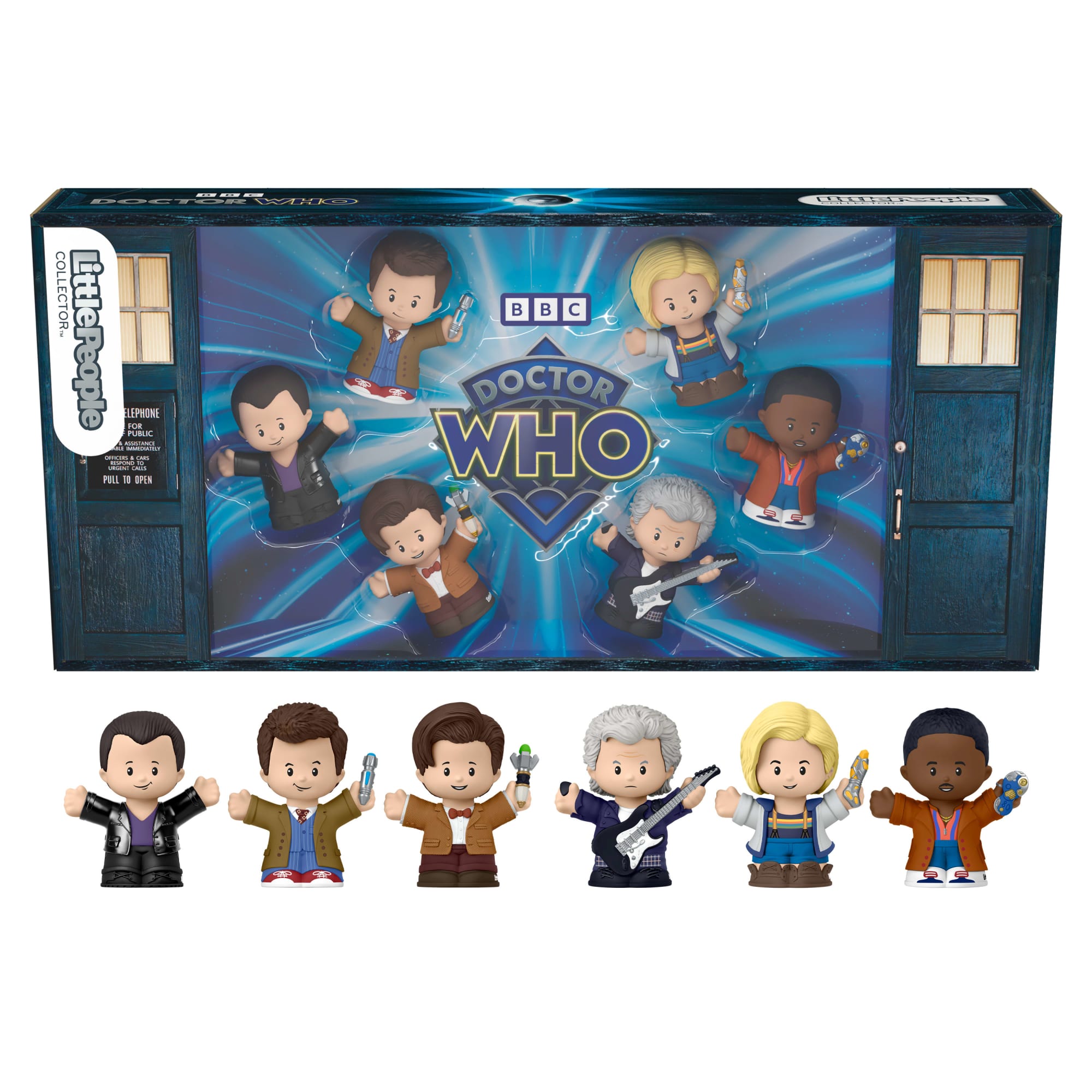 427ac8e31bcc8e5323113357a56359b1e2db10eb Little People Collector Doctor Who Tv Series Special Edition Set For Adults & Fans, 6 Figures - Image 1