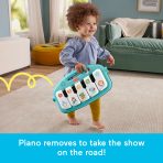 Fisher-Price Glow And Grow Kick & Play Piano Gym Baby Playmat With Musical Learning Toy, Blue - Image 5