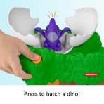 Fisher-Price Little People Dinosaur Hatch & Slide Playset Toddler Toy With 2 Figures - Image 3