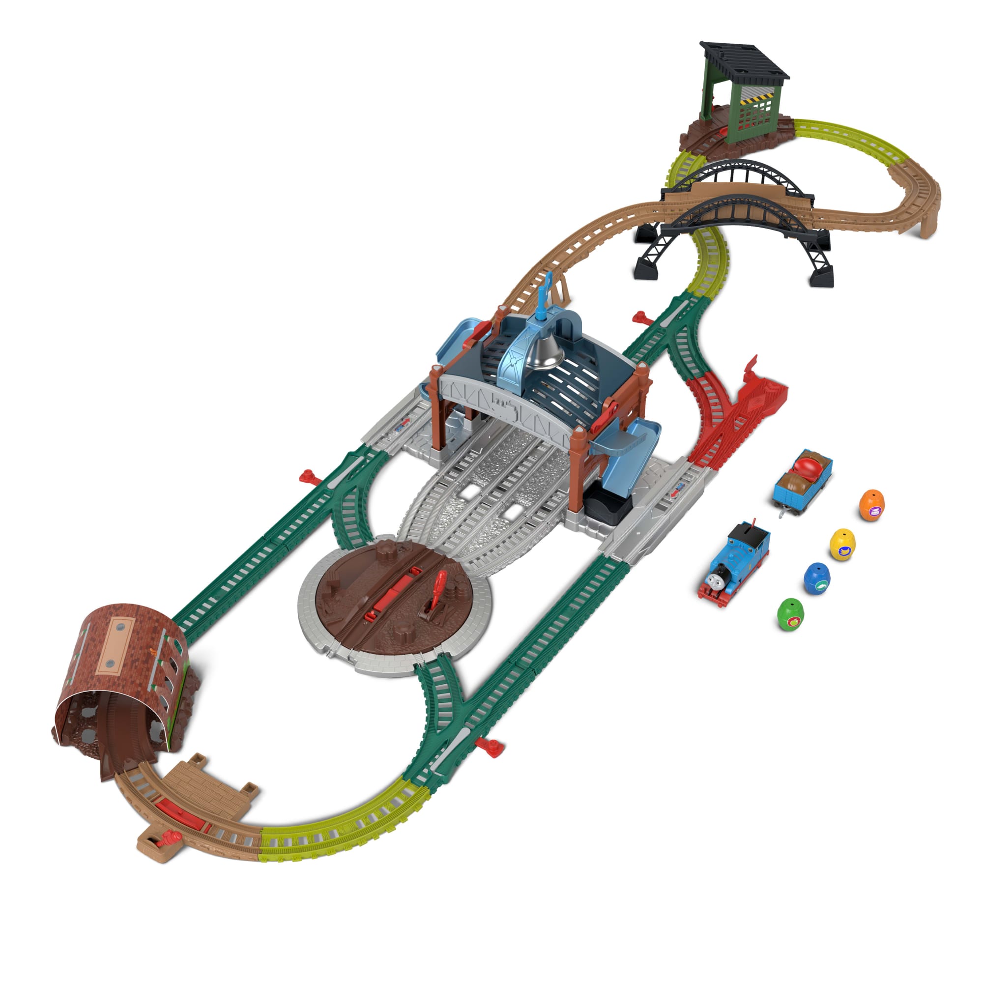 4ac510ba5dda00ff494b7add240785725f98095d Thomas & Friends Load & Launch Barrel Delivery Set By Fisher-Price & Classic Motorized Toy Train - Image 1