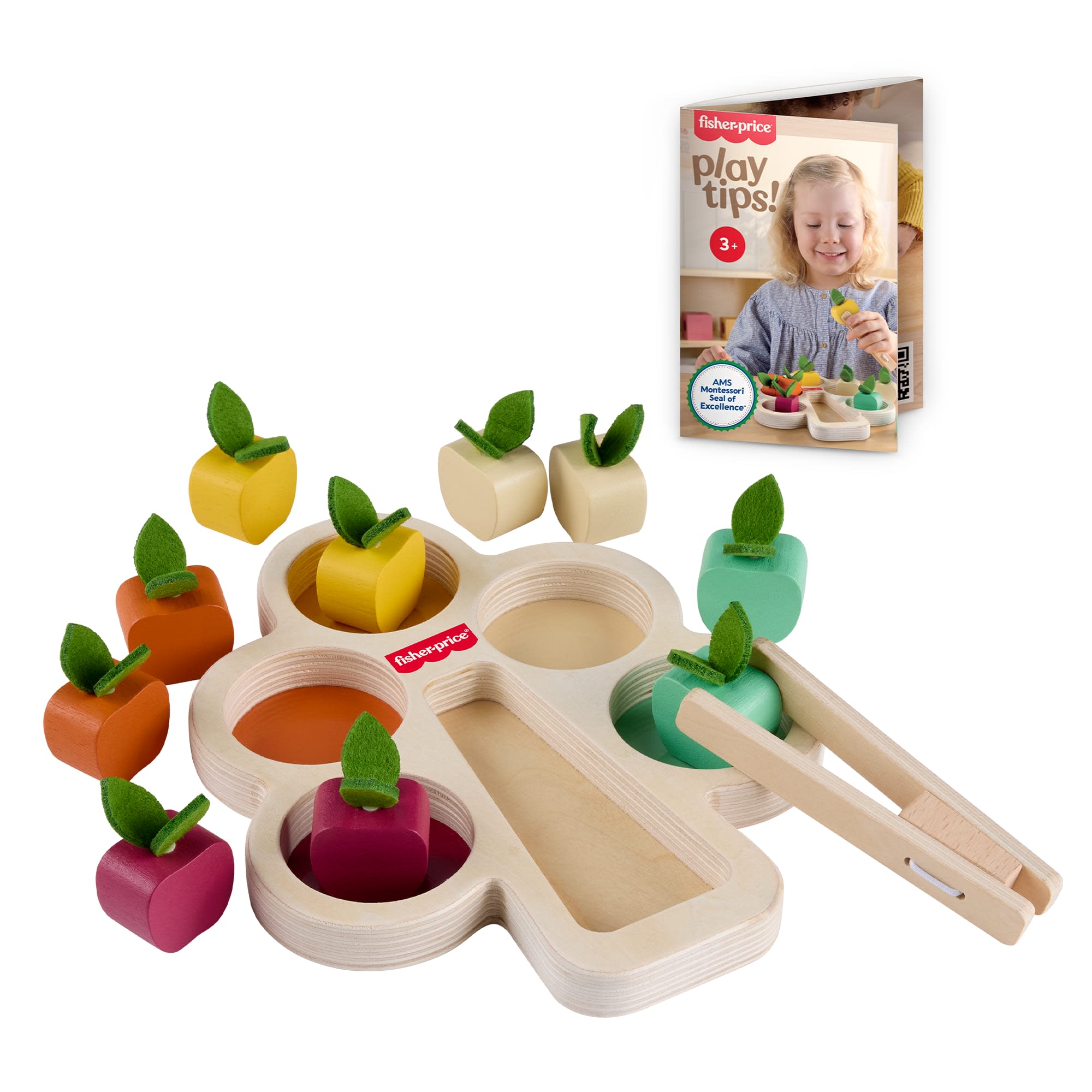 4bf33e2d59e4e095922dd5f9f244c778c70adb2e_756baff0-e7a0-467e-b05c-c2c21cf2e128 Fisher-Price Montessori Wooden Sorting Tree, Learning Toy & Play Tips For Toddlers, 12 Wood Pieces - Image 1