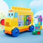 MEGA BLOKS First Builders Build & Count Bus Block Toy (45 Pieces) For Toddler - Image 5