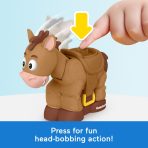 Fisher-Price Little People Disney Pixar Toy Story Bobbin' Bullseye & Jessie, Toddler Figure Set - Image 3
