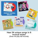 Fisher-Price Deluxe Rockin' Record Player Musical Toy Turntable With 6 Records For Kids Ages 3+ - Image 3