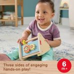 Fisher-Price Wooden Play Time Triangle, 3-Sided Fine Motor Activity Toy For Baby, 1 Wood Piece - Image 2