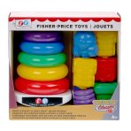 Fisher-Price Rock-A-Stack & Snap Lock Beads Baby Toy Set, Mattel Replay The Classics Collection - Image 6