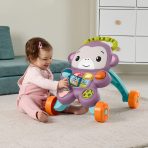 Fisher-Price Learn With Me Purple Monkey Walker Baby Activity Toy With Music & Lights - Image 3