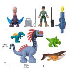 Fisher-Price Imaginext Jurassic World Rebirth Set With 6 Action Figures, Launcher & Accessories - Image 4