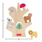 Fisher-Price Wooden Balance Tree Preschool Stacking Activity Toy, 10 Wood Pieces - Image 6
