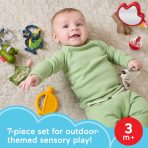 Fisher-Price Mini Me Moments Camp & Crinkle Gift Set, 7-Piece Fishing & Hiking Baby Activity Toys - Image 3