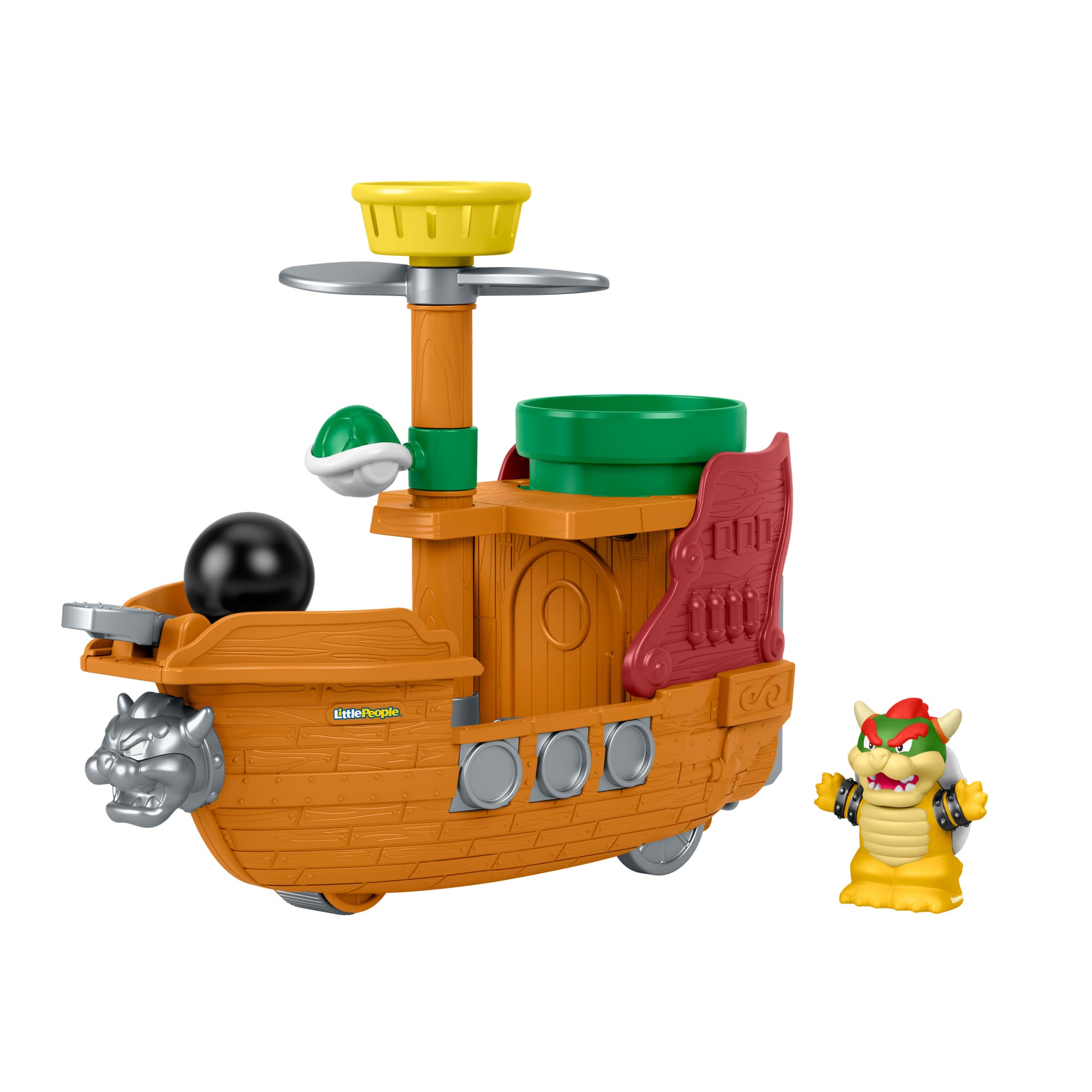 81b144fcf8e675be6bd51d030504d004a0bbfcd2 Little People Nintendo Juguete para Bebés Barco de Batalla de Bowser - Image 1