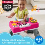 Fisher-Price Laugh & Learn Mix & Learn DJ Table, Baby & Toddler Musical Learning Toy, Pink - Image 2