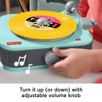 Fisher-Price Deluxe Rockin' Record Player Musical Toy Turntable With 6 Records For Kids Ages 3+ - Image 5