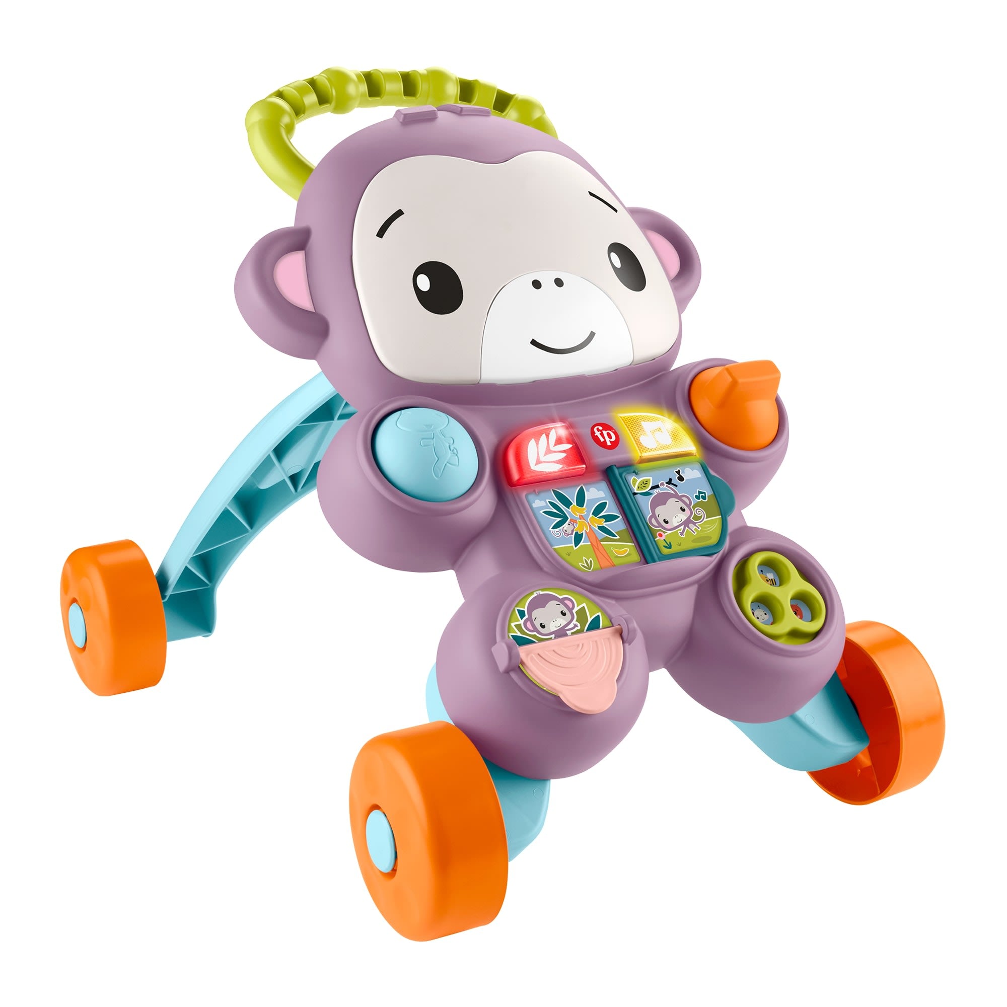 8f2a0a4b8a3e0af8329e9d30ecc576505f1e46f3_215c4940-f66a-437e-ab11-1ca8a762b0a8 Fisher-Price Learn With Me Purple Monkey Walker Baby Activity Toy With Music & Lights - Image 1