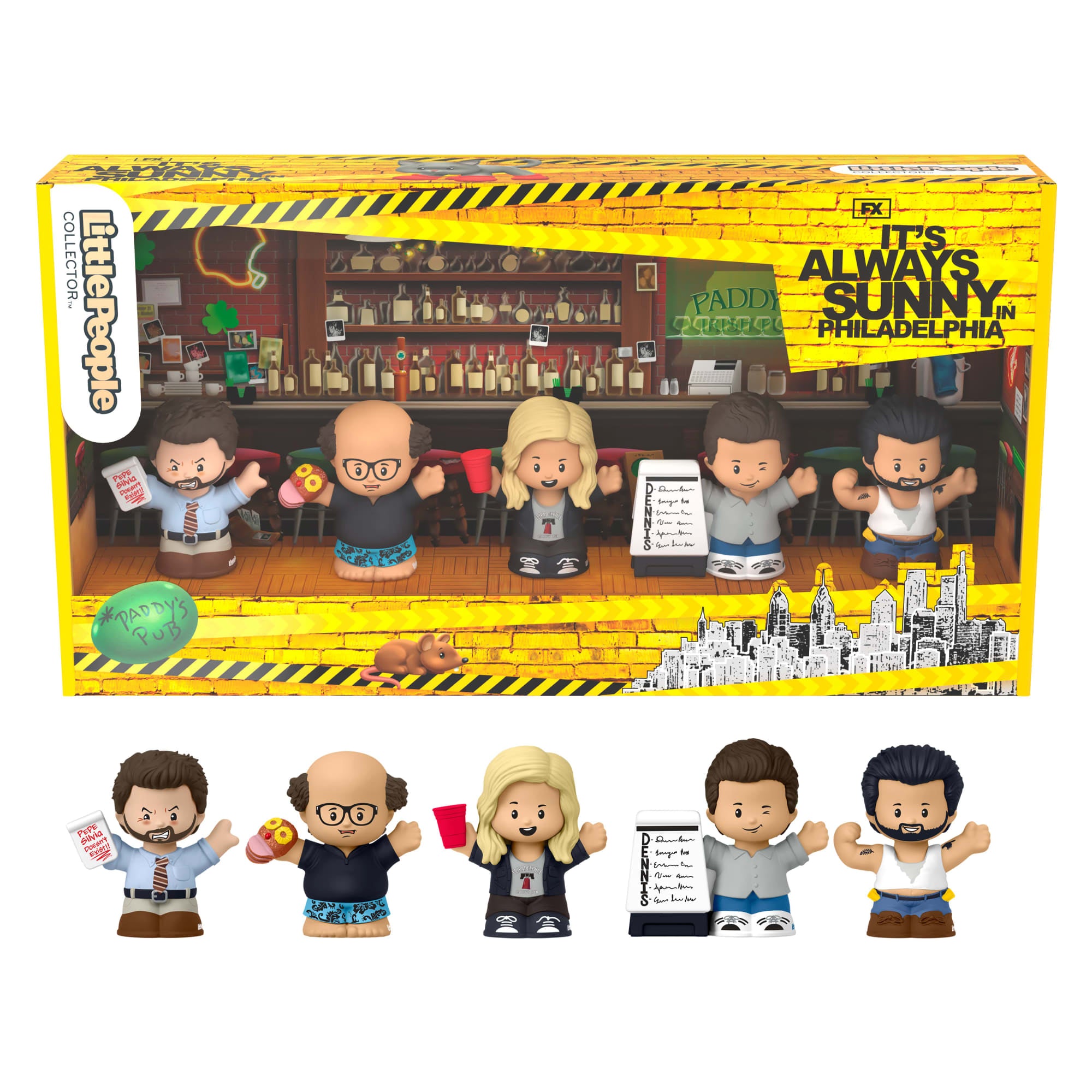 96d01aa44a9ce6afe03a536358c73ac3c59b0b18 Little People Collector It's Always Sunny in Philadelphia Set For Adults & Fans, 5 Figures - Image 1