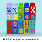 MEGA BLOKS First Builders Build & Count Bus Block Toy (45 Pieces) For Toddler - Image 3