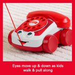 Fisher-Price Red Chatter Telephone Baby & Toddler Pull Toy, Mattel 80Th Anniversary Edition - Image 3