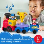 Fisher-Price Little People Disney Jr Mickey & Minnie Musical Train Toddler Toy With 2 Figures - Image 2