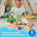 Fisher-Price Friendship Forest Sort & Store Tackle Box Baby Toy With 6 Shape Blocks & Fishing Net - Image 2