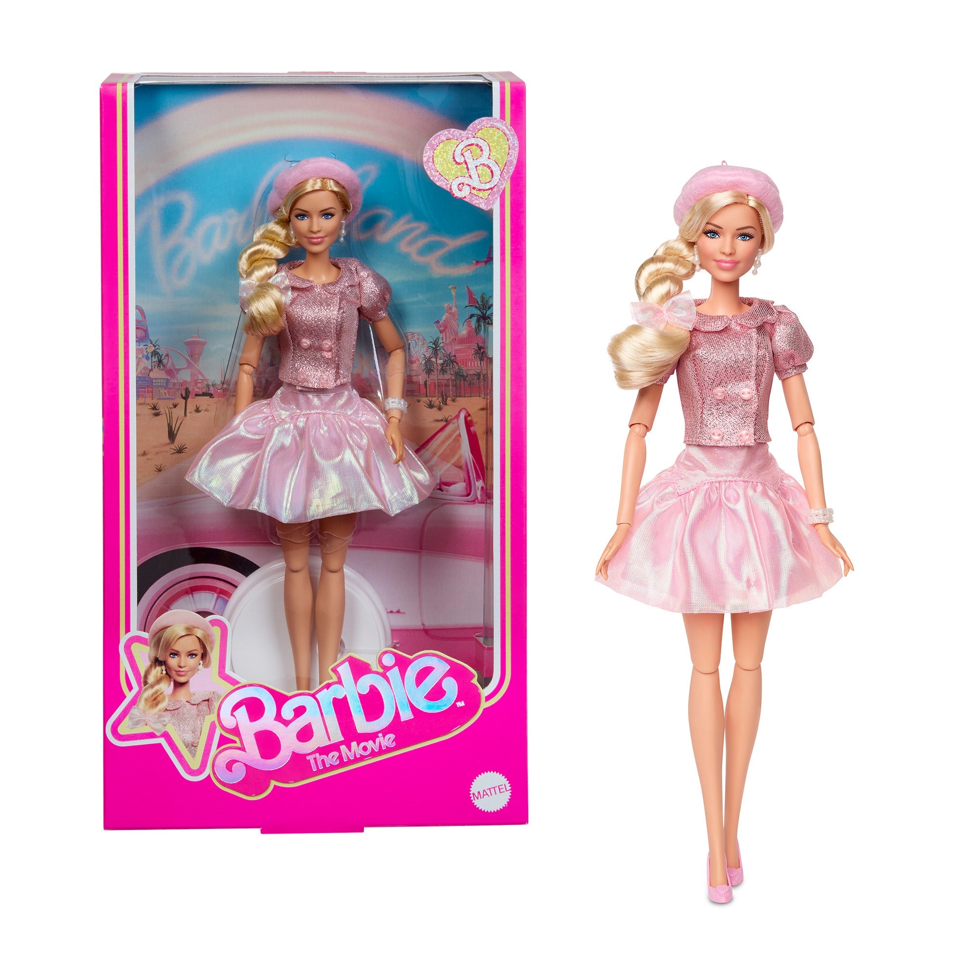 BRB_PDP_JBJ53_W_25_003_Hero.jpg Barbie The Movie Pink Puffy Dress Barbie Doll - Image 1
