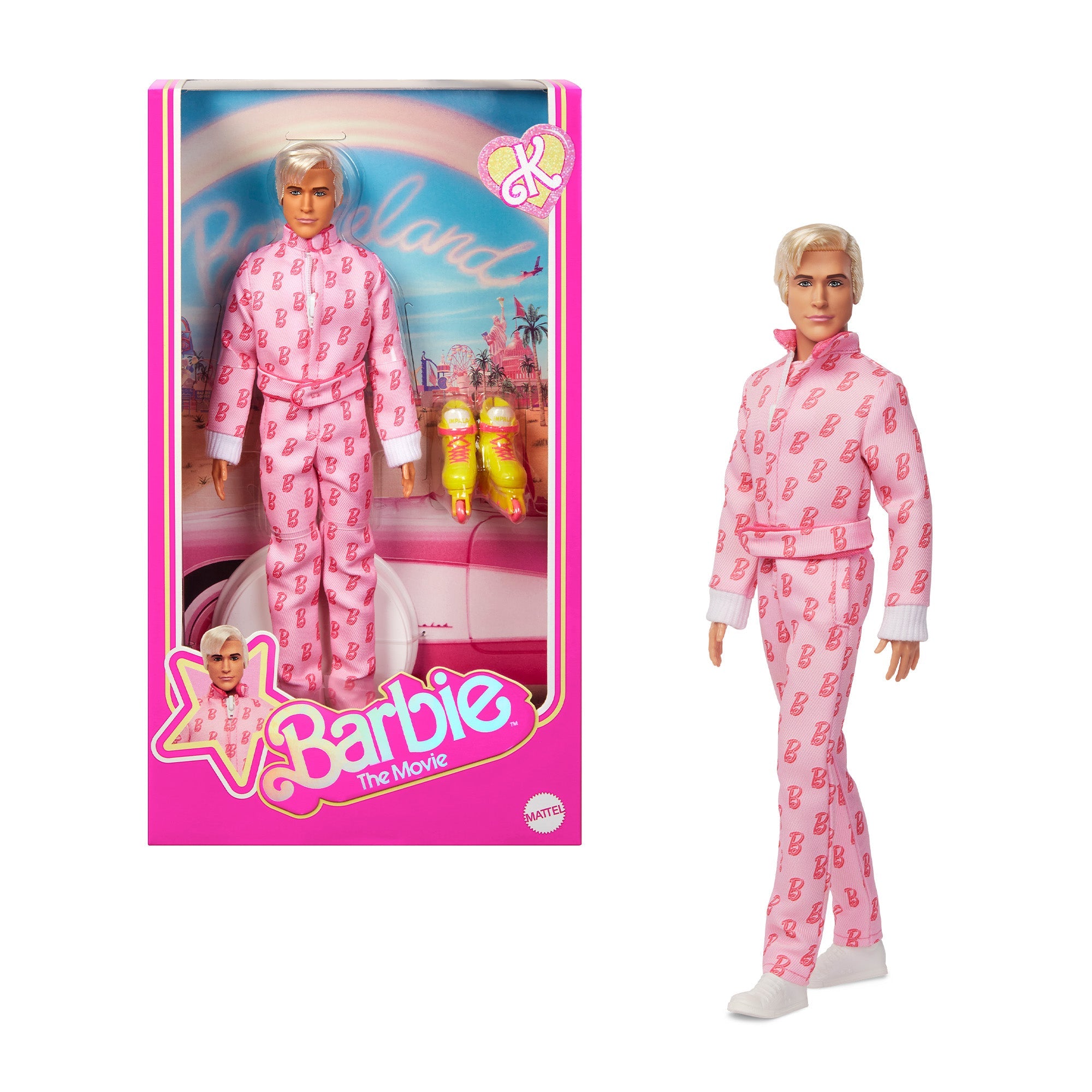 BRB_PDP_JCP80_W_25_02_Hero-1.jpg Barbie The Movie "I’m Coming With You" Ken Doll - Image 1