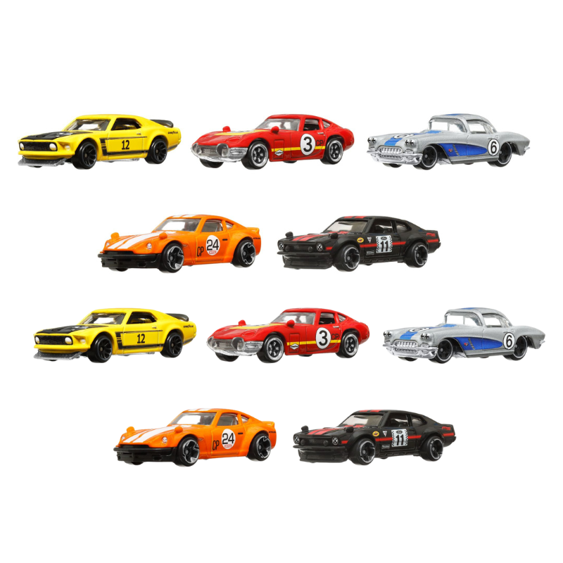 BundleHW.png Bundle: Hot Wheels Vintage Racing Club – 10 Assorted Cars - Image 1