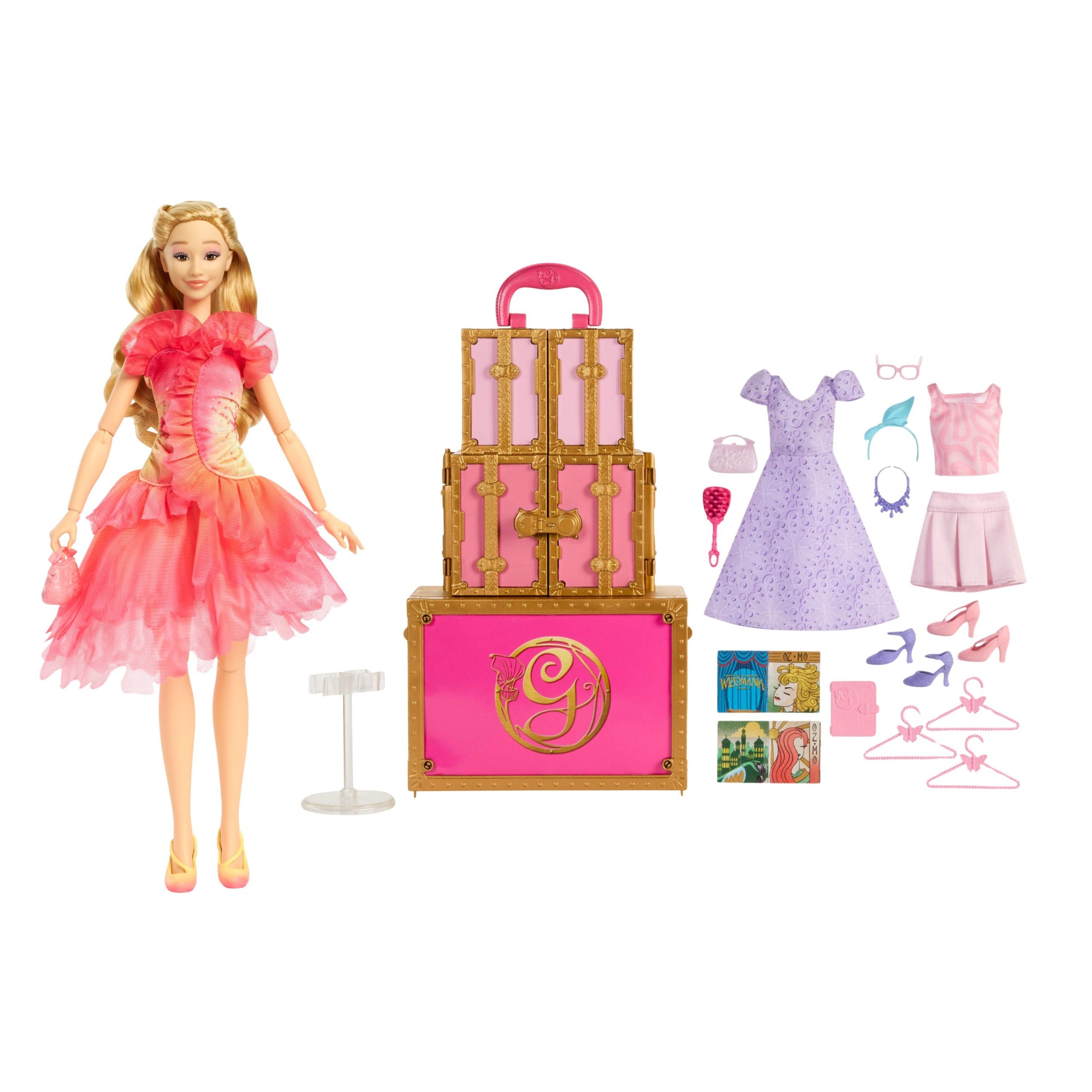Bundle_Wicked_s_Glinda_Fashion_Doll_Glamorous_Closet.jpg Bundle: Wicked's Glinda Fashion Doll & Glamorous Closet - Image 1
